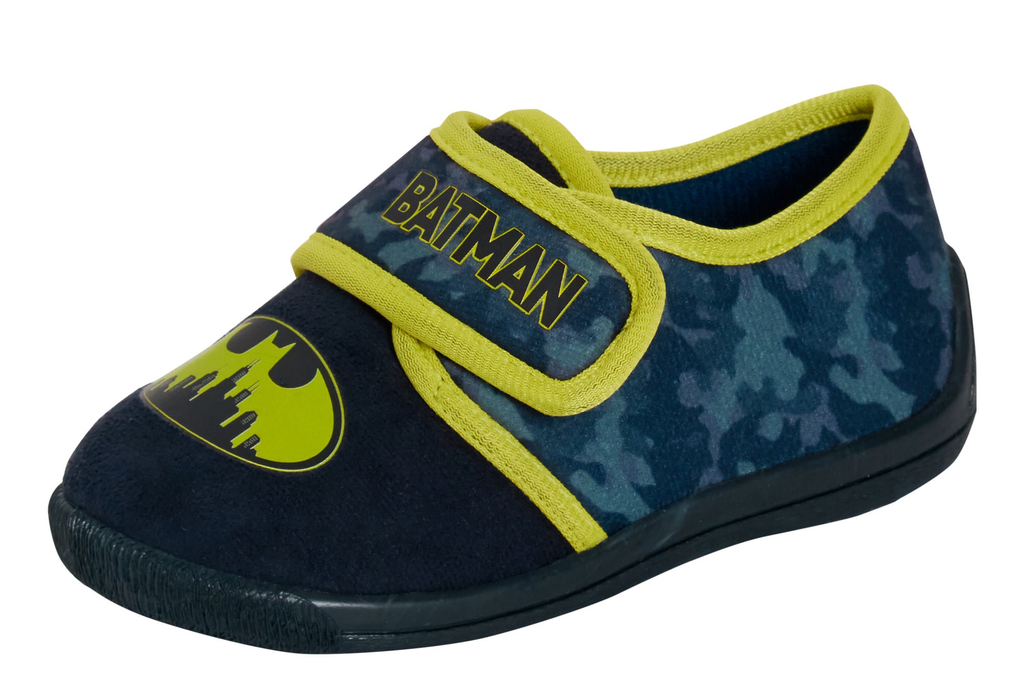 Boys Batman Slippers Easy Fasten Slipper Boots Kids DC Comics House Shoes Booties