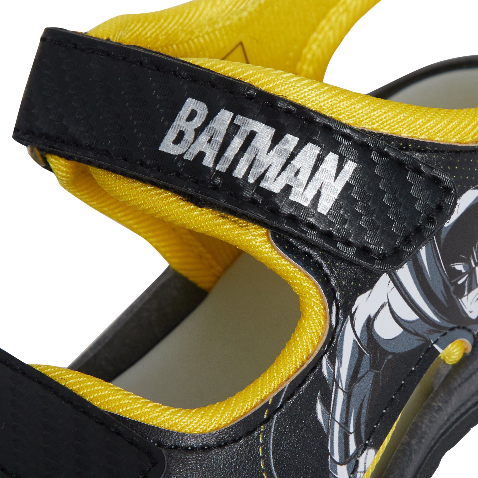 Batman Sports Sandals Kids DC Comics Open Toe Easy Fasten Sliders Summer Shoes