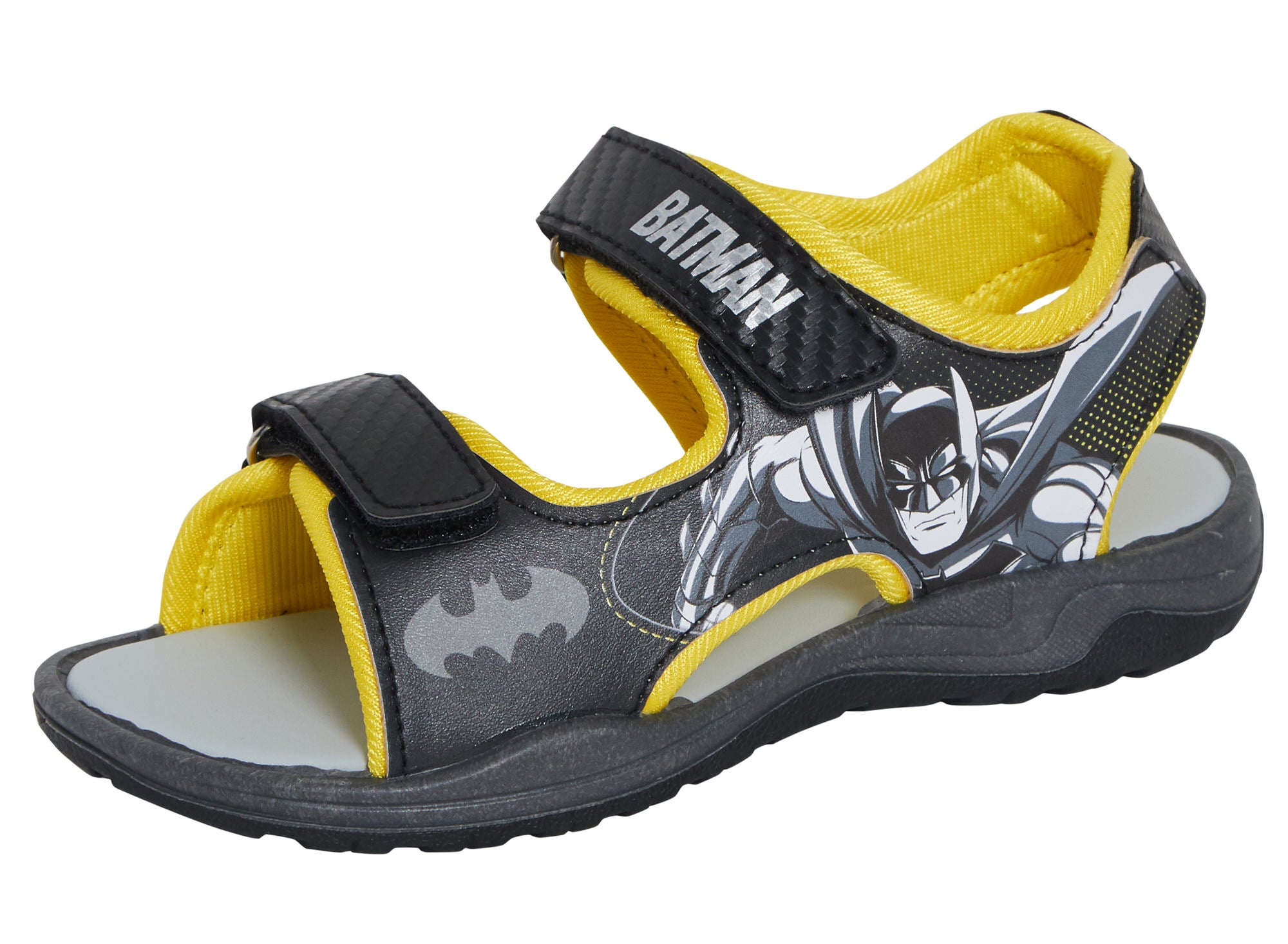 Batman Sports Sandals Kids DC Comics Open Toe Easy Fasten Sliders Summer Shoes