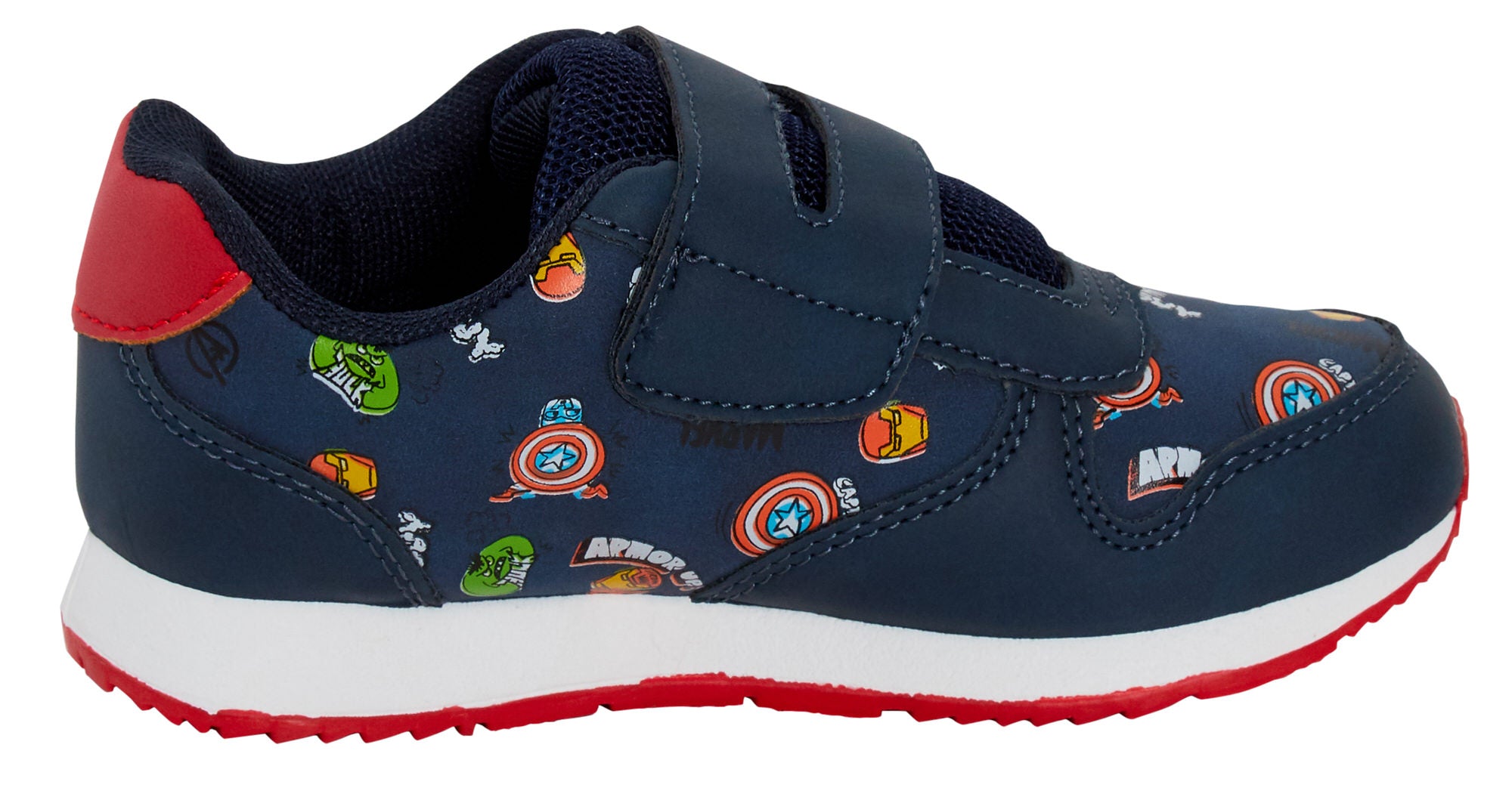 Avengers Trainers For Boys Marvel Kids Lightweight Sports Shoes Easy Fasten Shoe