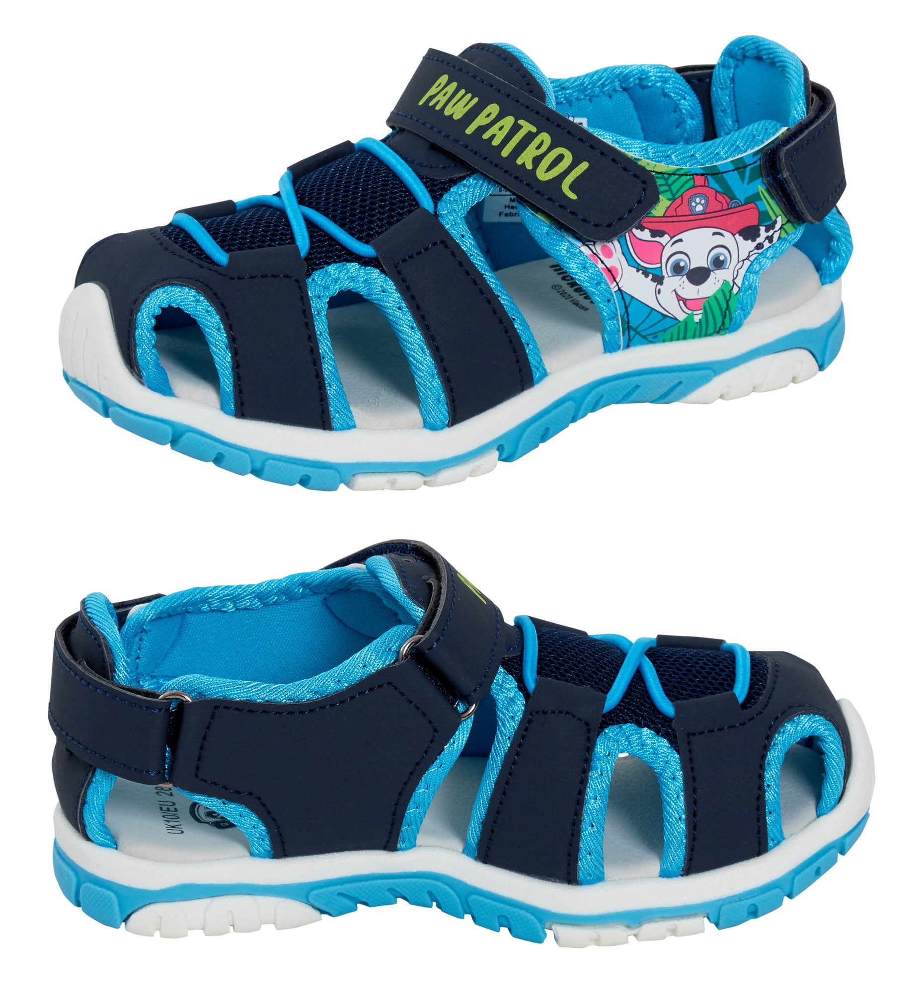 Paw Patrol Sandals Kids Chase Closed Toe Sport Sandals Walking Summer Shoes