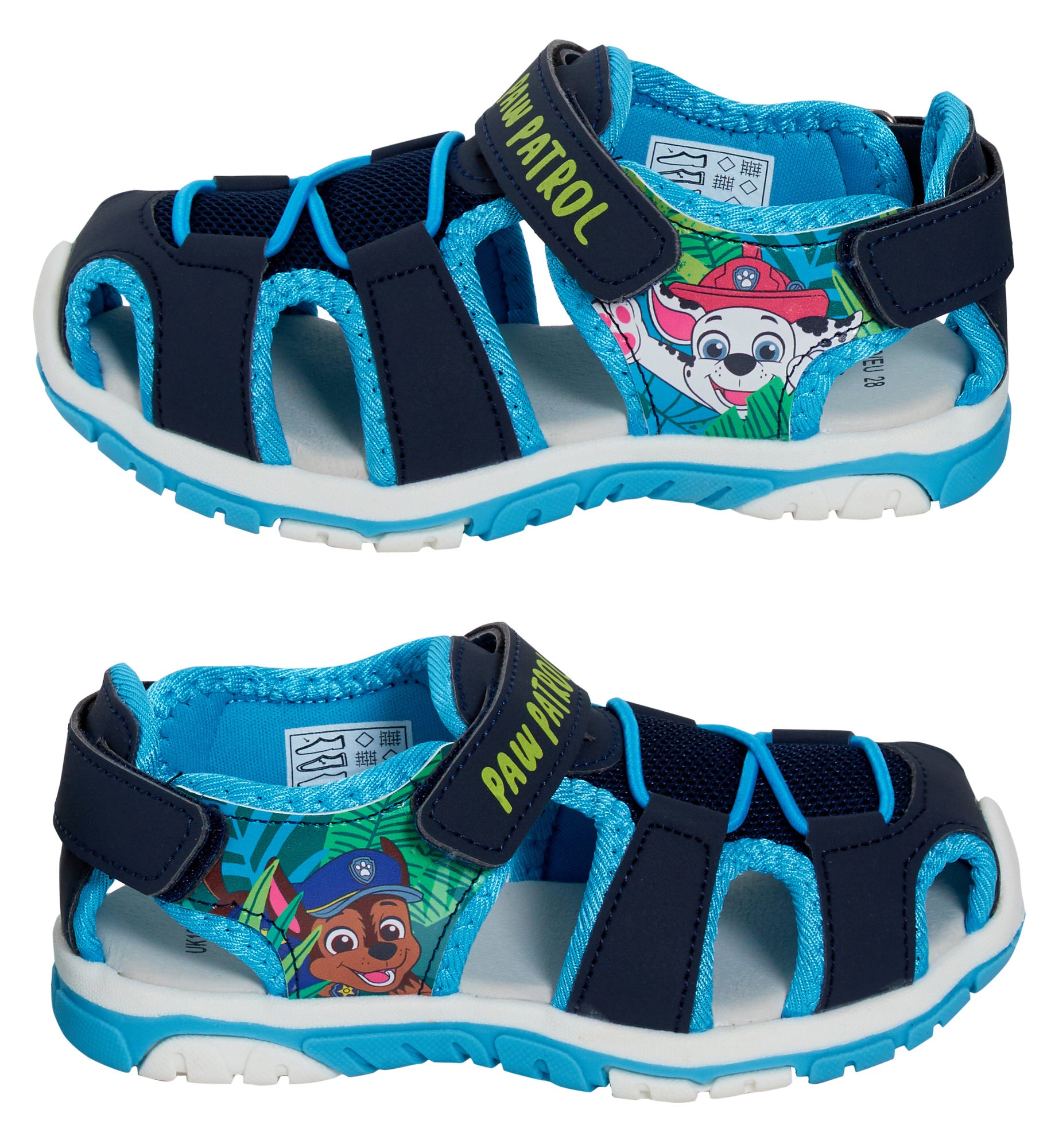 Paw Patrol Sandals Kids Chase Closed Toe Sport Sandals Walking Summer Shoes