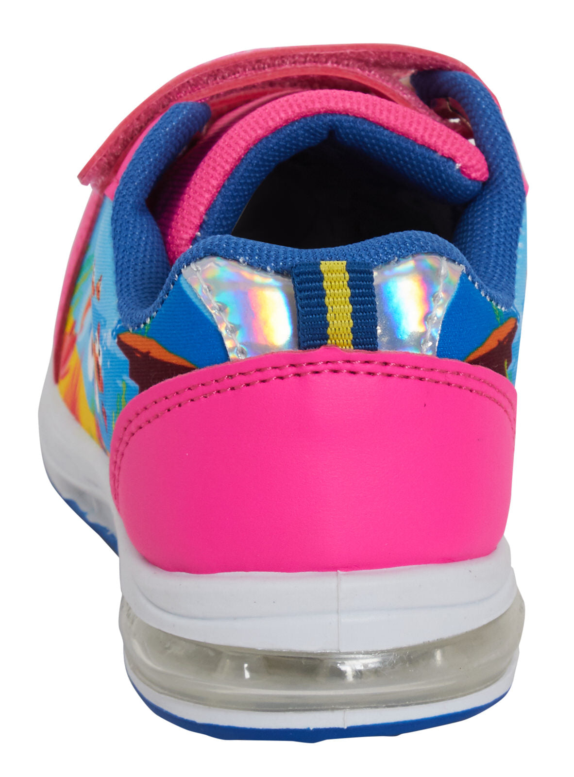 Girls Baby Shark Light Up Trainers Kids Easy Fasten Flashing Lights Sports Shoes