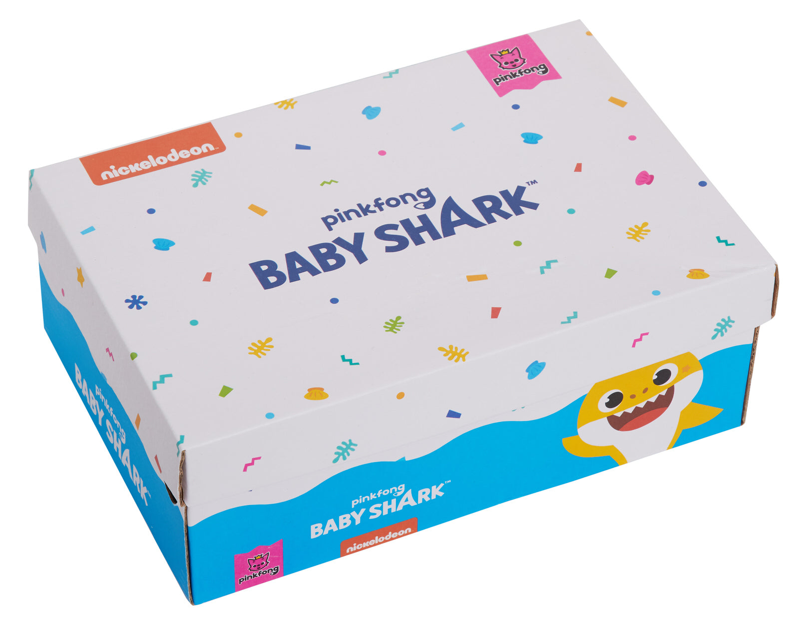 Girls Baby Shark Light Up Trainers Kids Easy Fasten Flashing Lights Sports Shoes