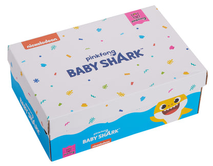 Girls Baby Shark Light Up Trainers Kids Easy Fasten Flashing Lights Sports Shoes