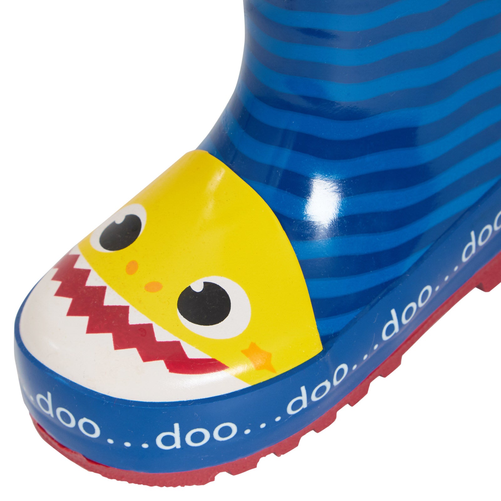 Baby Shark Wellies Boys Girls 3D Fin Rubber Wellington Boots Infants Rain Shoes