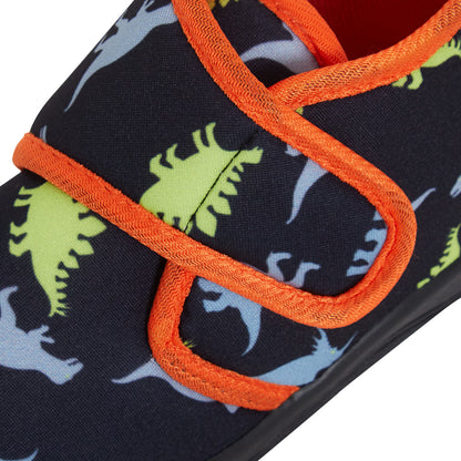 Boys Dinosaur Slipper Booties Kids Dino Slippers First Walkers Nursery Shoes