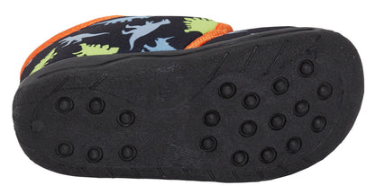 Boys Dinosaur Slipper Booties Kids Dino Slippers First Walkers Nursery Shoes