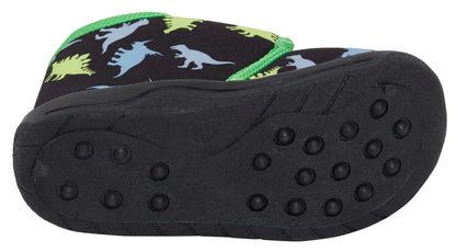 Boys Dinosaur Slipper Booties Kids Dino Slippers First Walkers Nursery Shoes