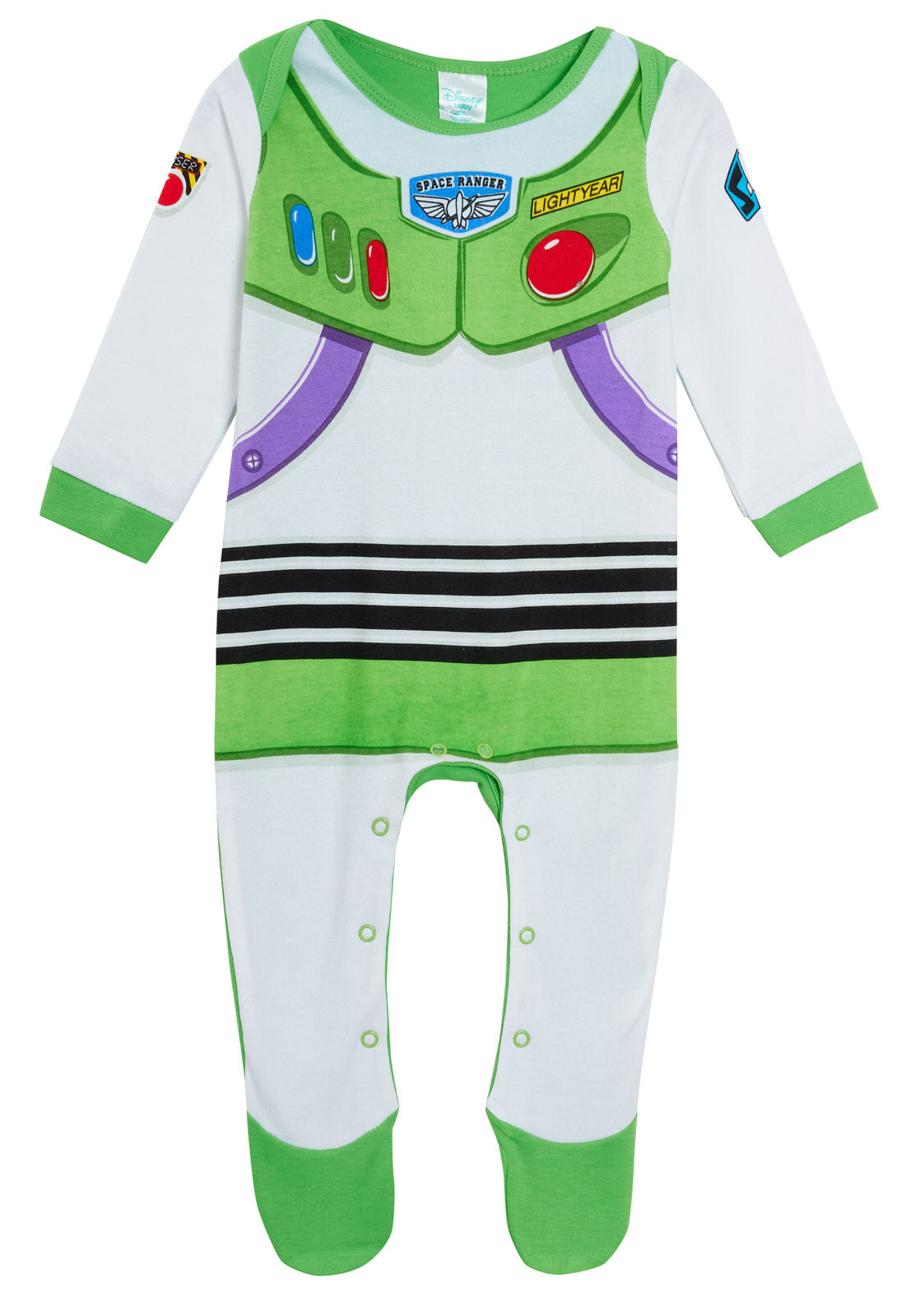 Baby Boys Disney Toy Story 4 Buzz Lightyear Babygrow + Bandanna Bib Gift Set