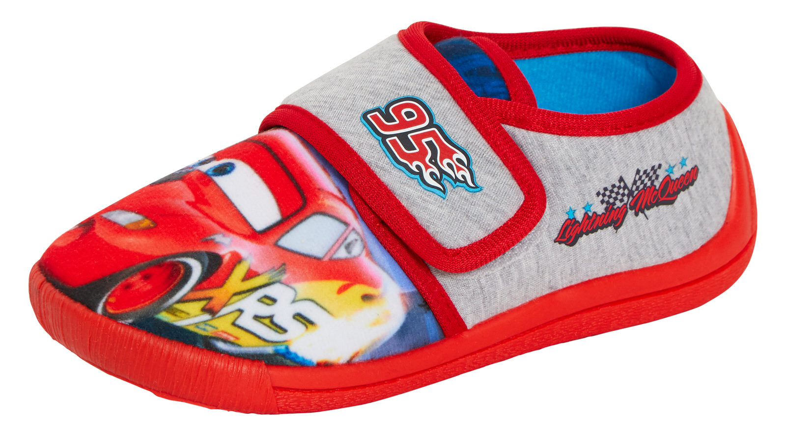 Boys Disney Cars Slippers Easy Fasten Slipper Boots Lighting McQueen House Shoes