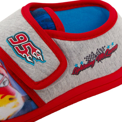 Boys Disney Cars Slippers Easy Fasten Slipper Boots Lighting McQueen House Shoes