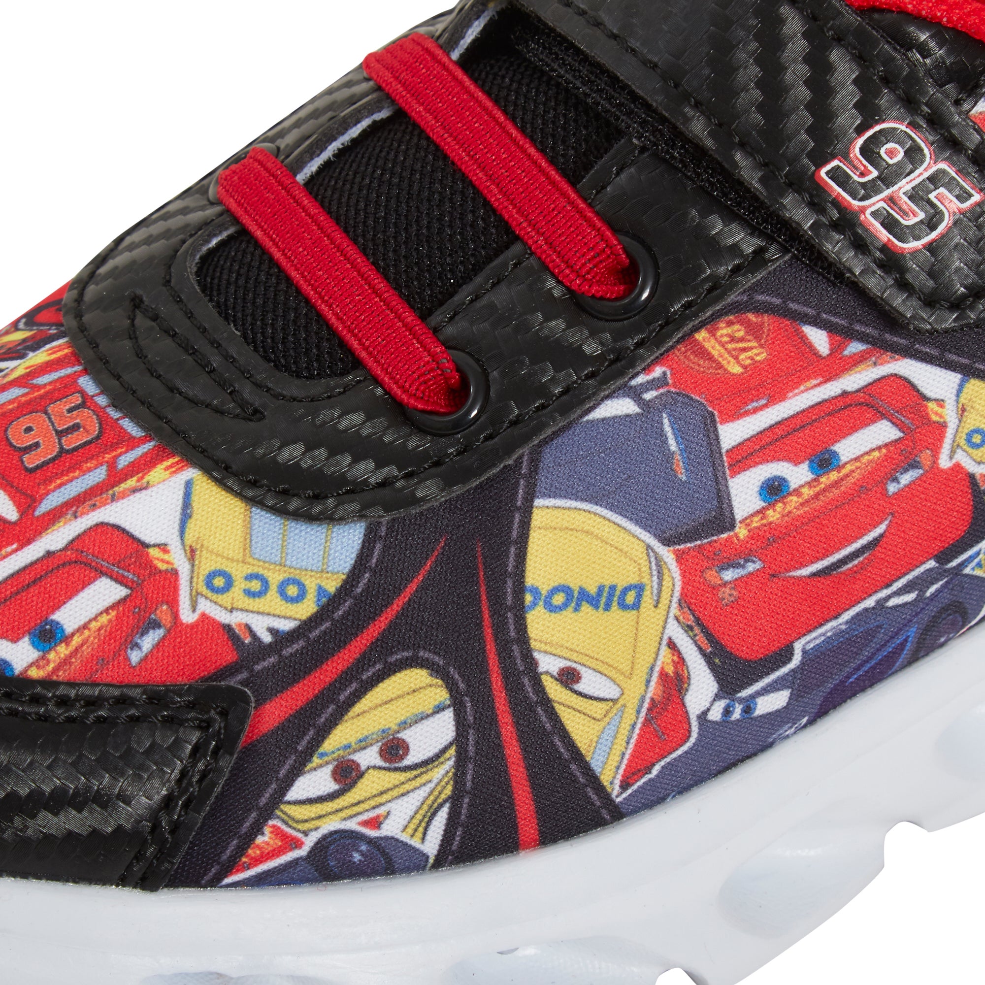 Disney Cars Light Up Trainers Kids Lightning McQueen Flashing Skate Sports Shoes