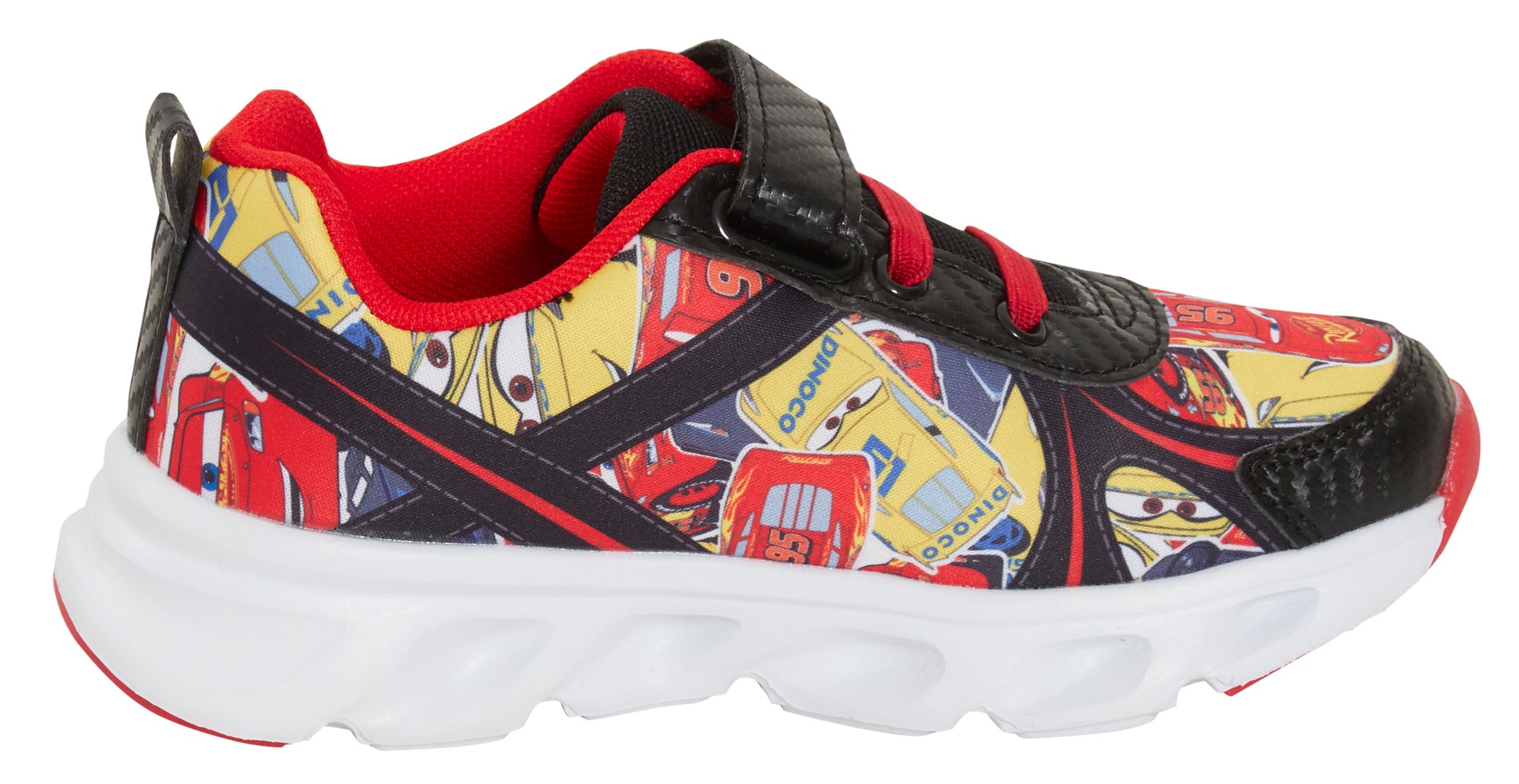 Disney Cars Light Up Trainers Kids Lightning McQueen Flashing Skate Sports Shoes