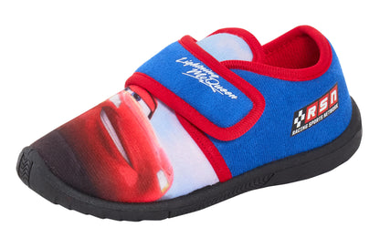 Boys Disney Cars Slippers Easy Fasten Slipper Boots Lighting McQueen House Shoes