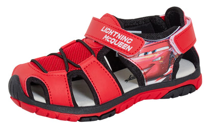 Cars Sandals Kids Lightning McQueen Closed Toe Sport Sandals Walking Summer Shoe