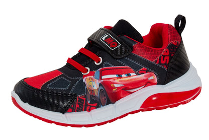 Disney Cars Light Up Trainers Boys Lightning McQueen Flashing Skate Sports Shoes