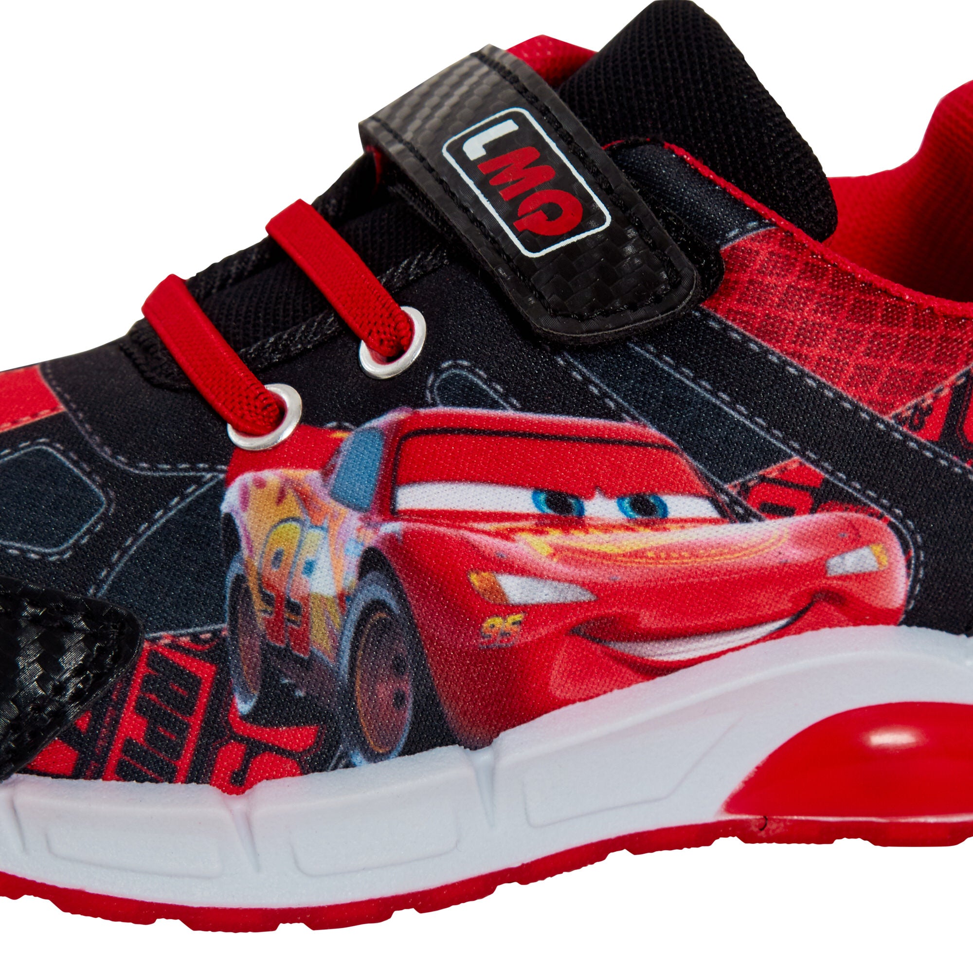 Disney Cars Light Up Trainers Boys Lightning McQueen Flashing Skate Sports Shoes