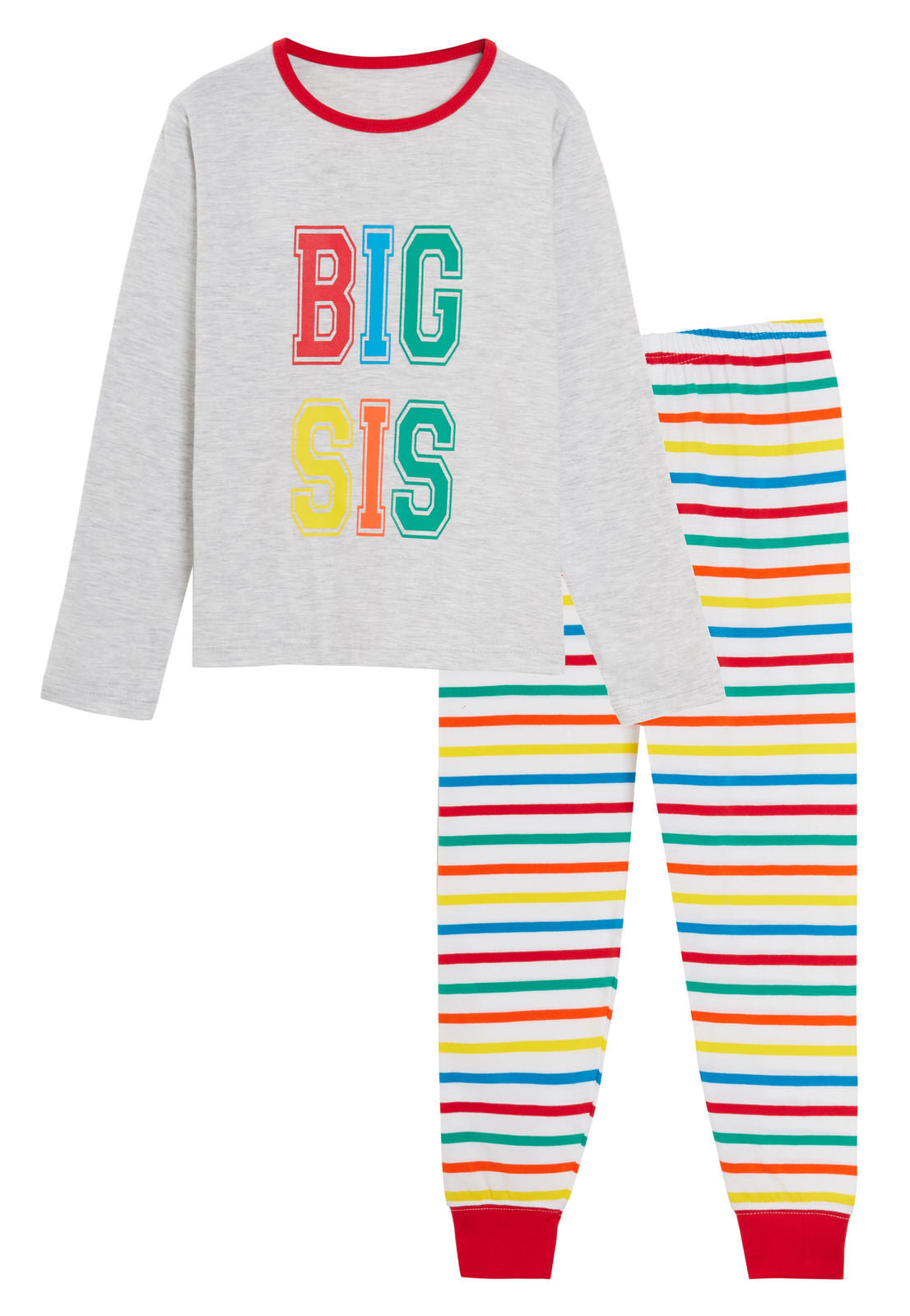 Boys Girls Kids Matching Family Full length Pyjamas Big Little Bro Sis Pjs Size