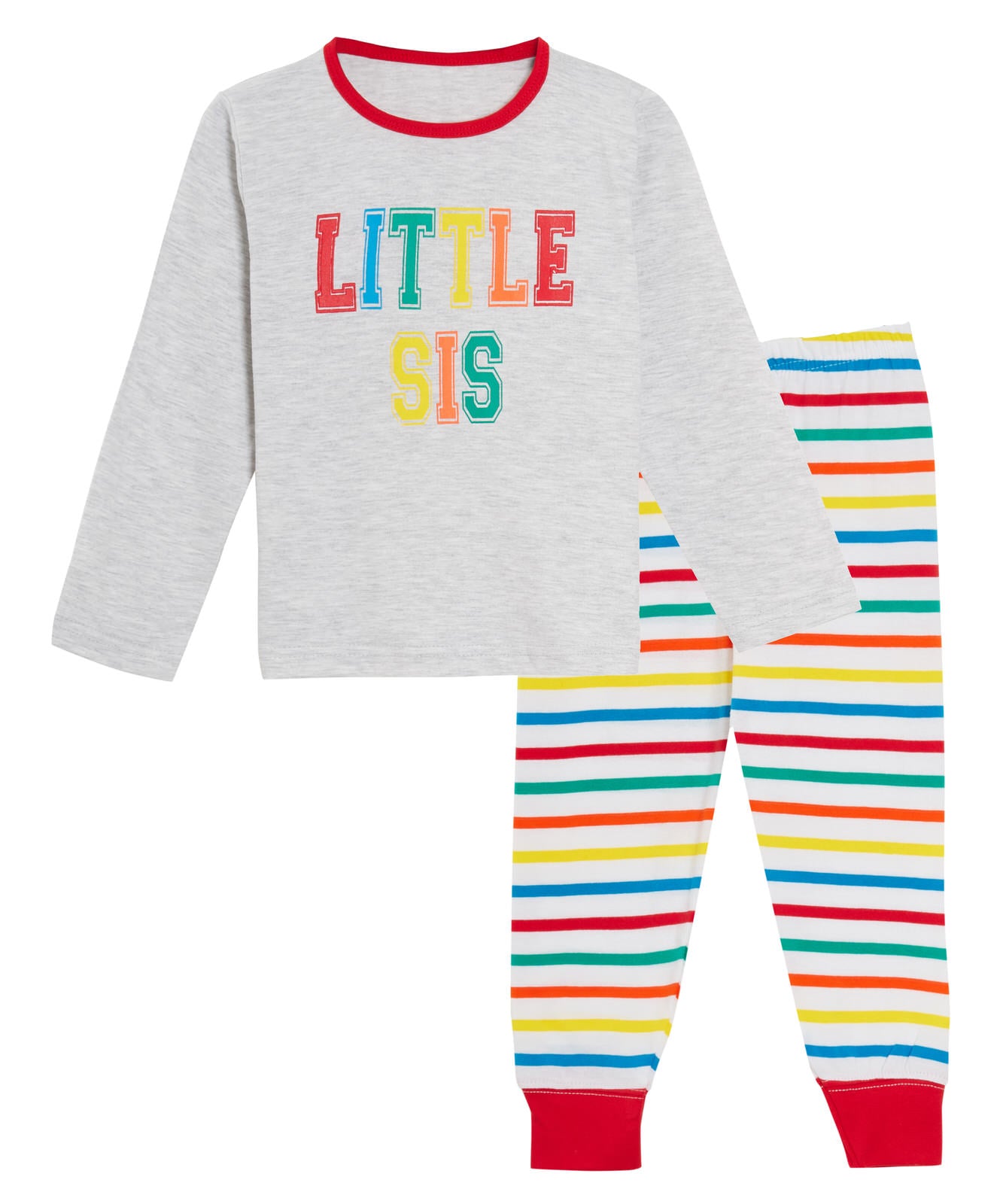 Boys Girls Kids Matching Family Full length Pyjamas Big Little Bro Sis Pjs Size