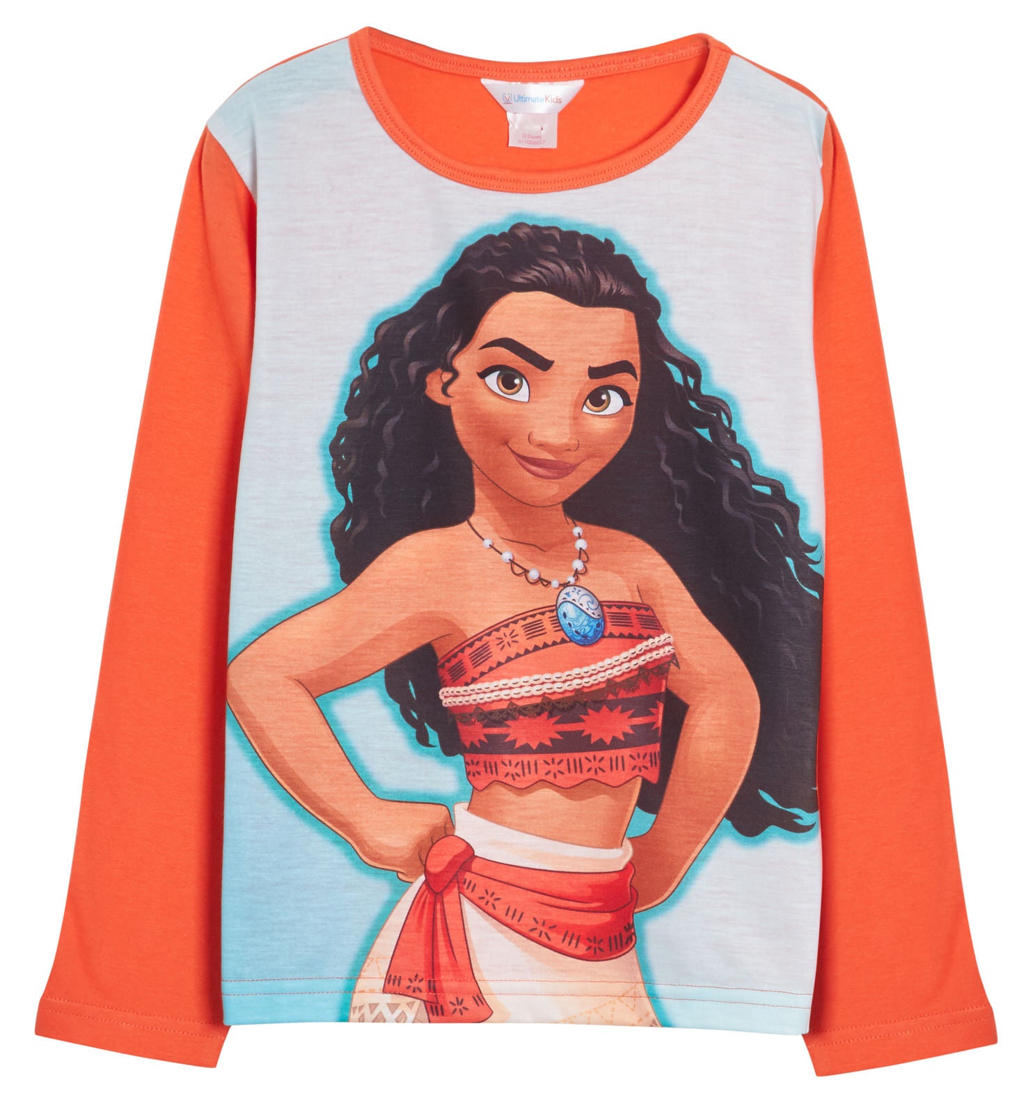 Girls Moana Dress Up Pyjamas for Kids Disney Full Length Novelty Pjs Nightwear