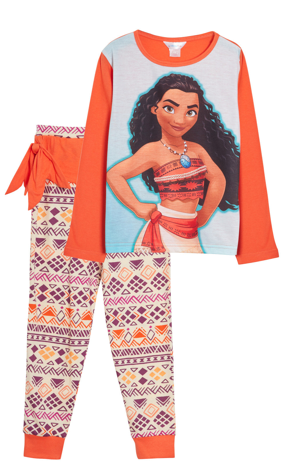 Girls Moana Dress Up Pyjamas for Kids Disney Full Length Novelty Pjs Nightwear