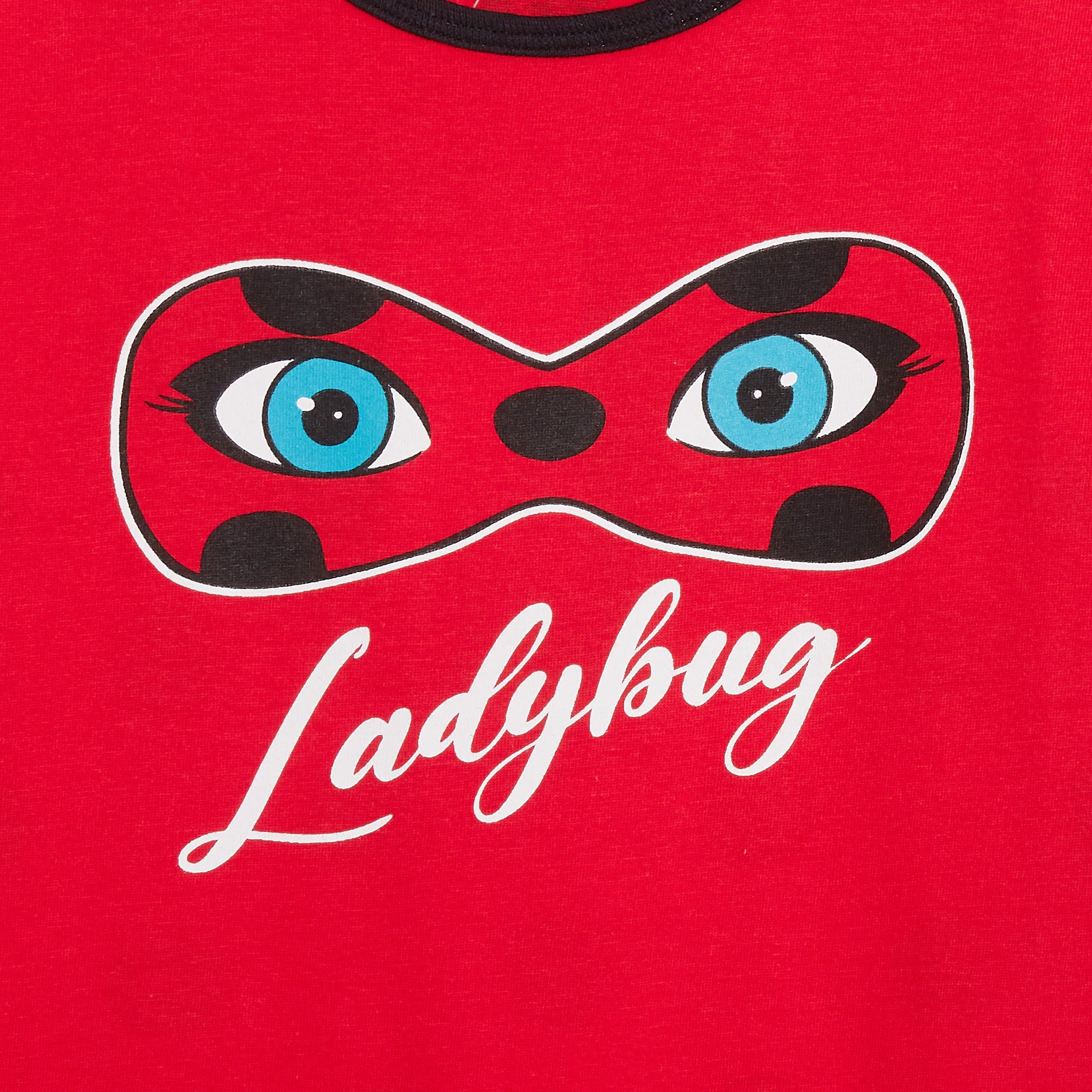 Miraculous Ladybug Short Pyjamas Girls Kids Red Shortie Pjs Dress Up Shorts Set