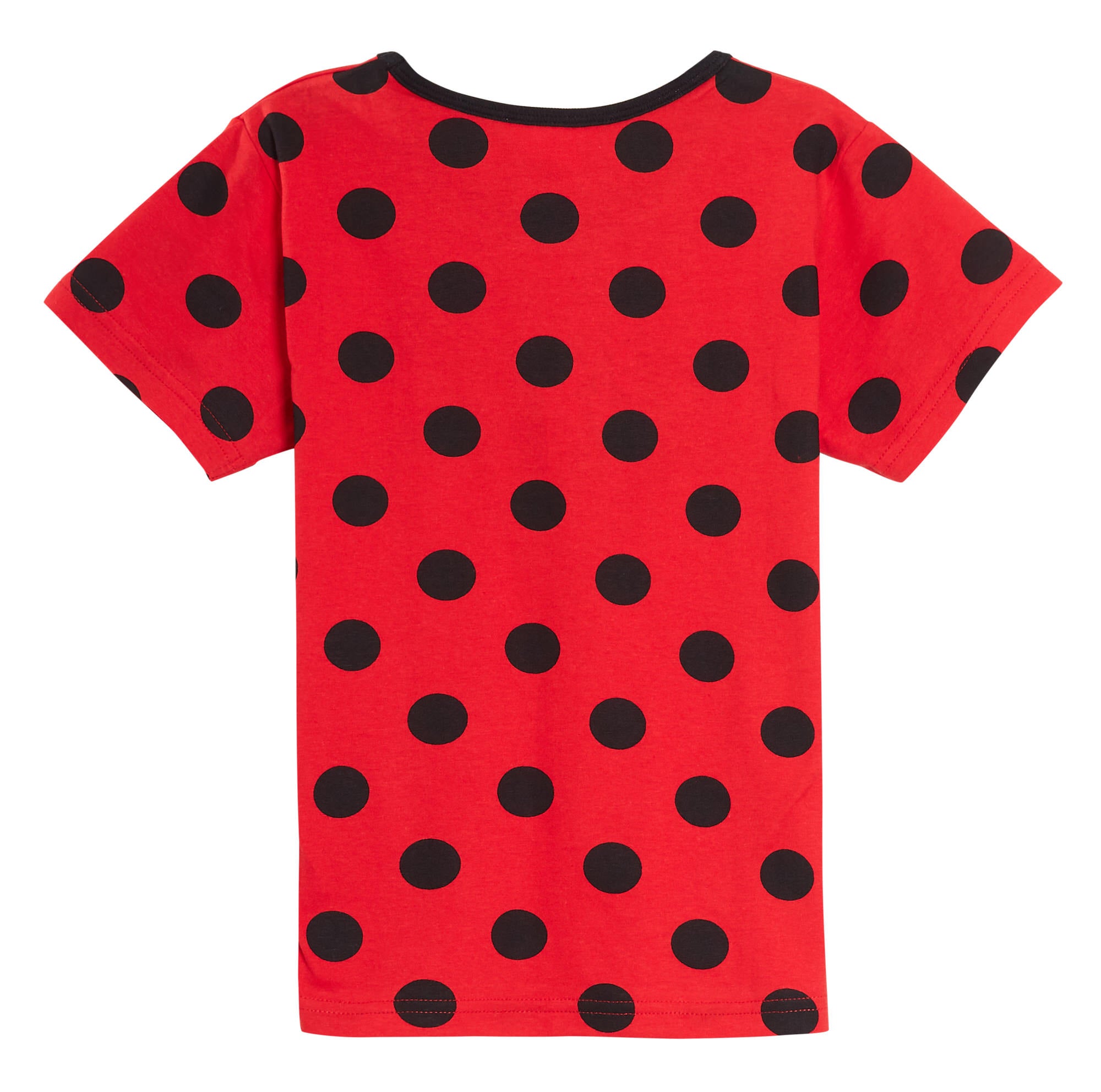Miraculous Ladybug Short Pyjamas Girls Kids Red Shortie Pjs Dress Up Shorts Set