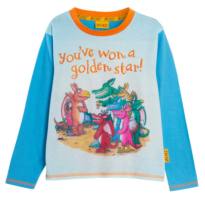 Kids Zog the Dragon Pyjamas Boys Full Length Pjs Girls Nightwear Set Loungewear