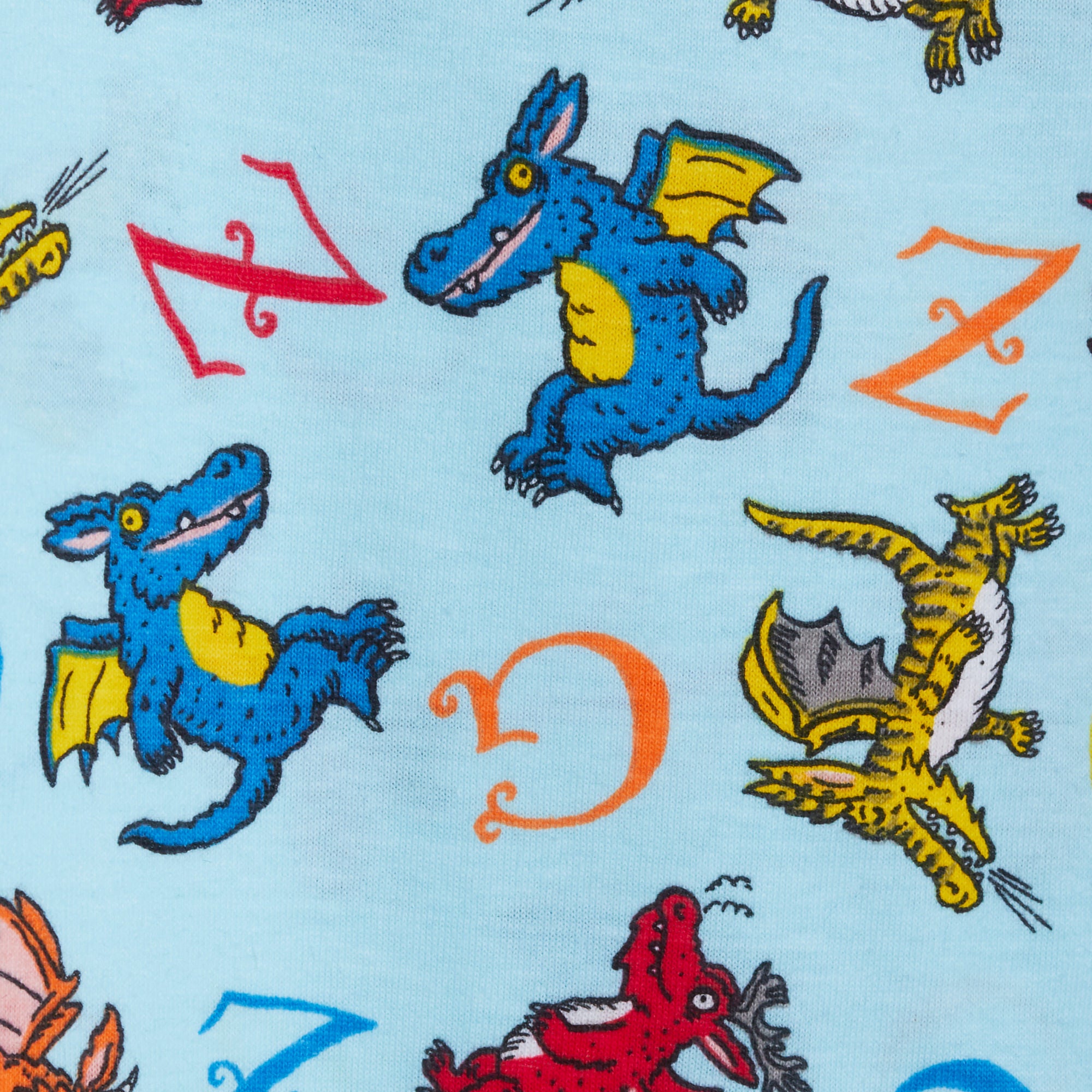 Kids Zog the Dragon Pyjamas Boys Full Length Pjs Girls Nightwear Set Loungewear