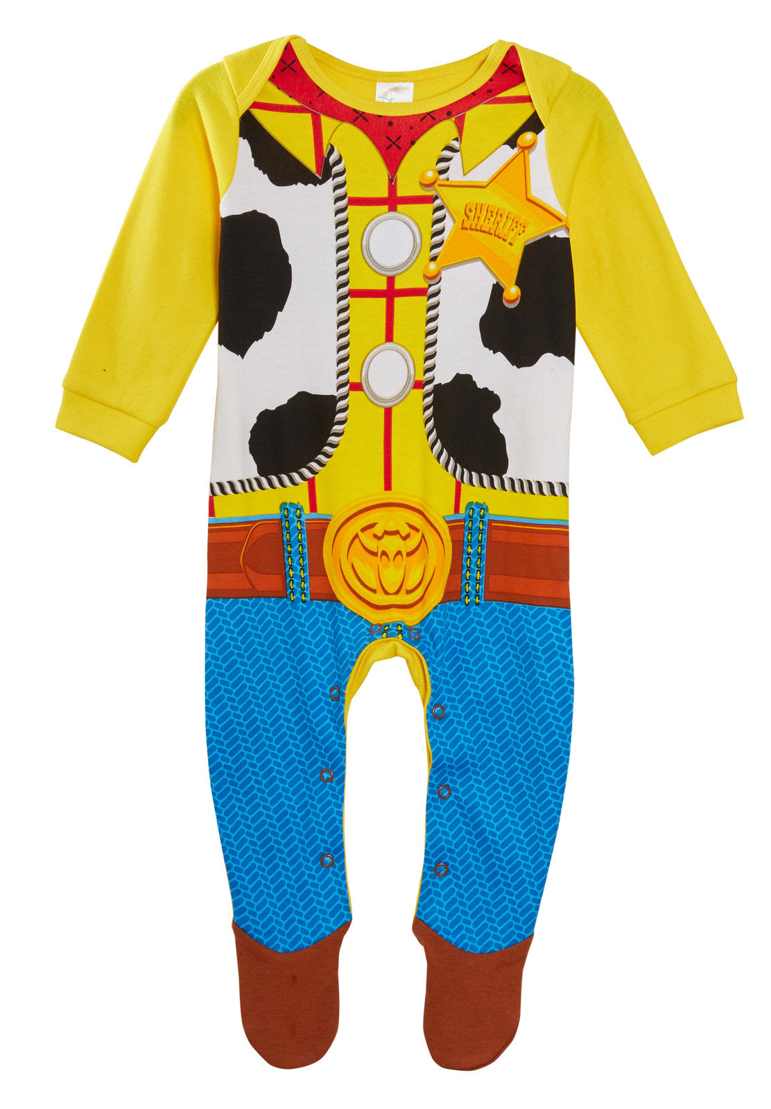 Baby Boys Disney Toy Story 4 Sheriff Woody Babygrow + Bandanna Bib Gift Set