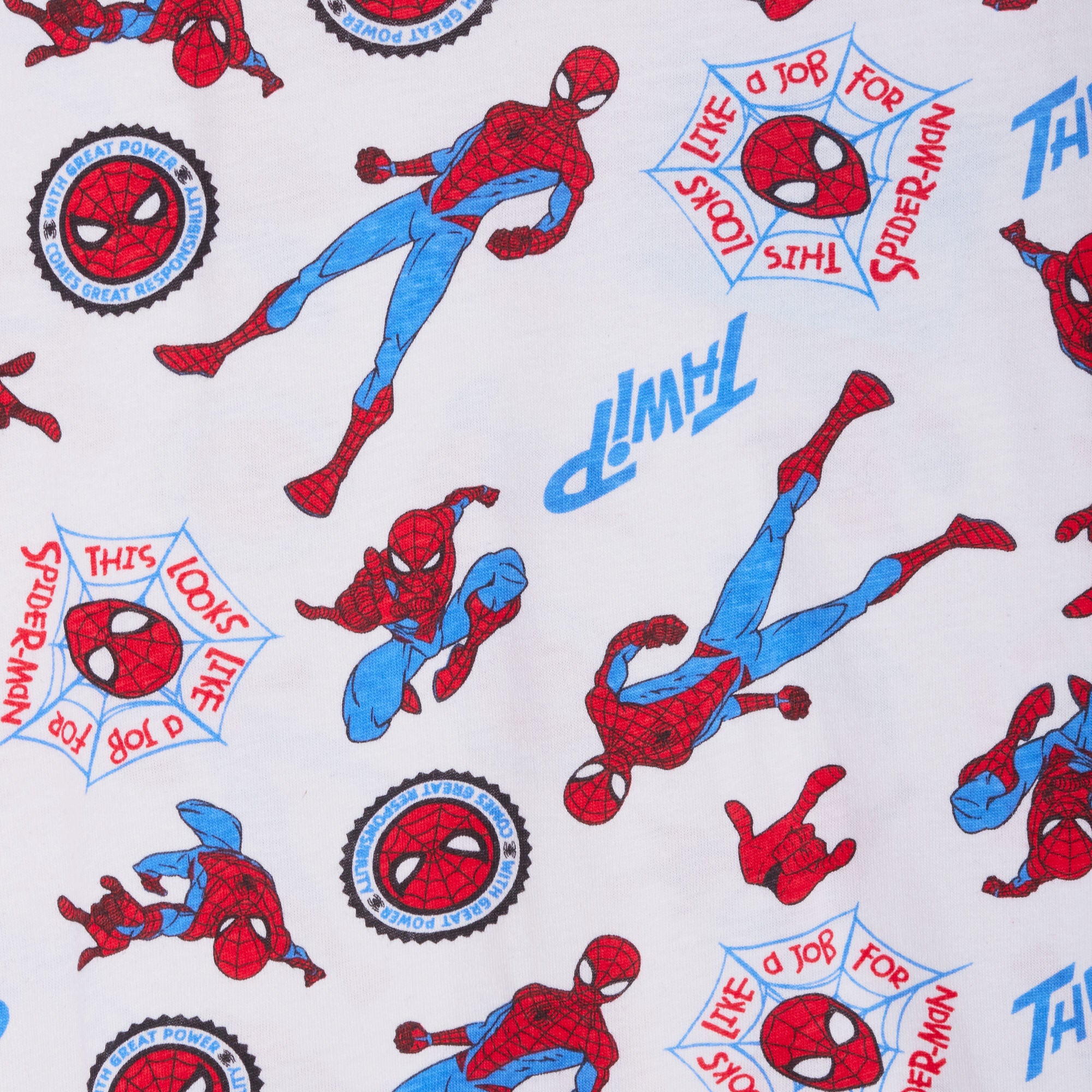 Boys 3 Pack Spiderman T-Shirts Kids Marvel Dress Up Tops Short Sleeved Tees