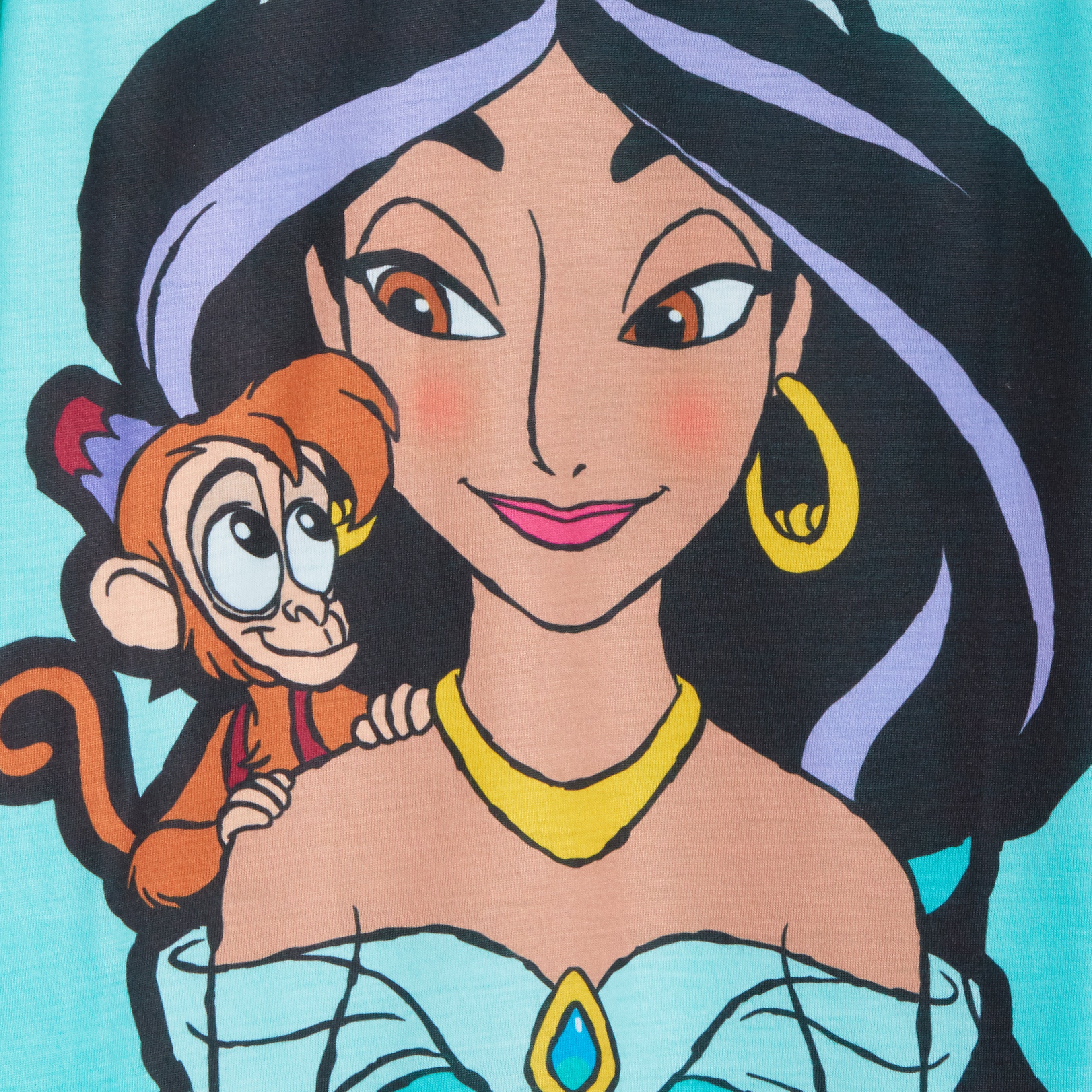 Girls 3 Pack Disney Princess T-Shirts Kids Jasmine Moana Rapunzel Dress Up Top