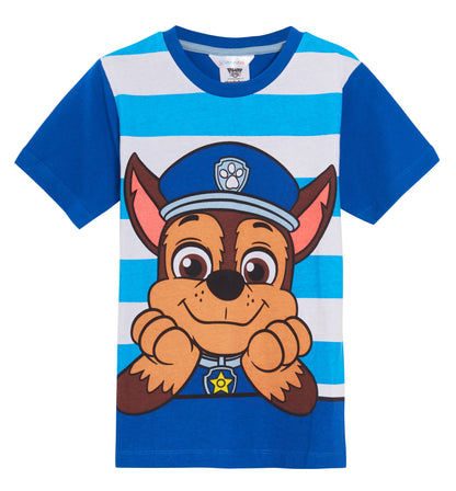 Boys 3 Pack Paw Patrol T-Shirts Chase Marshall Rubble Dress Up Top Short Tees