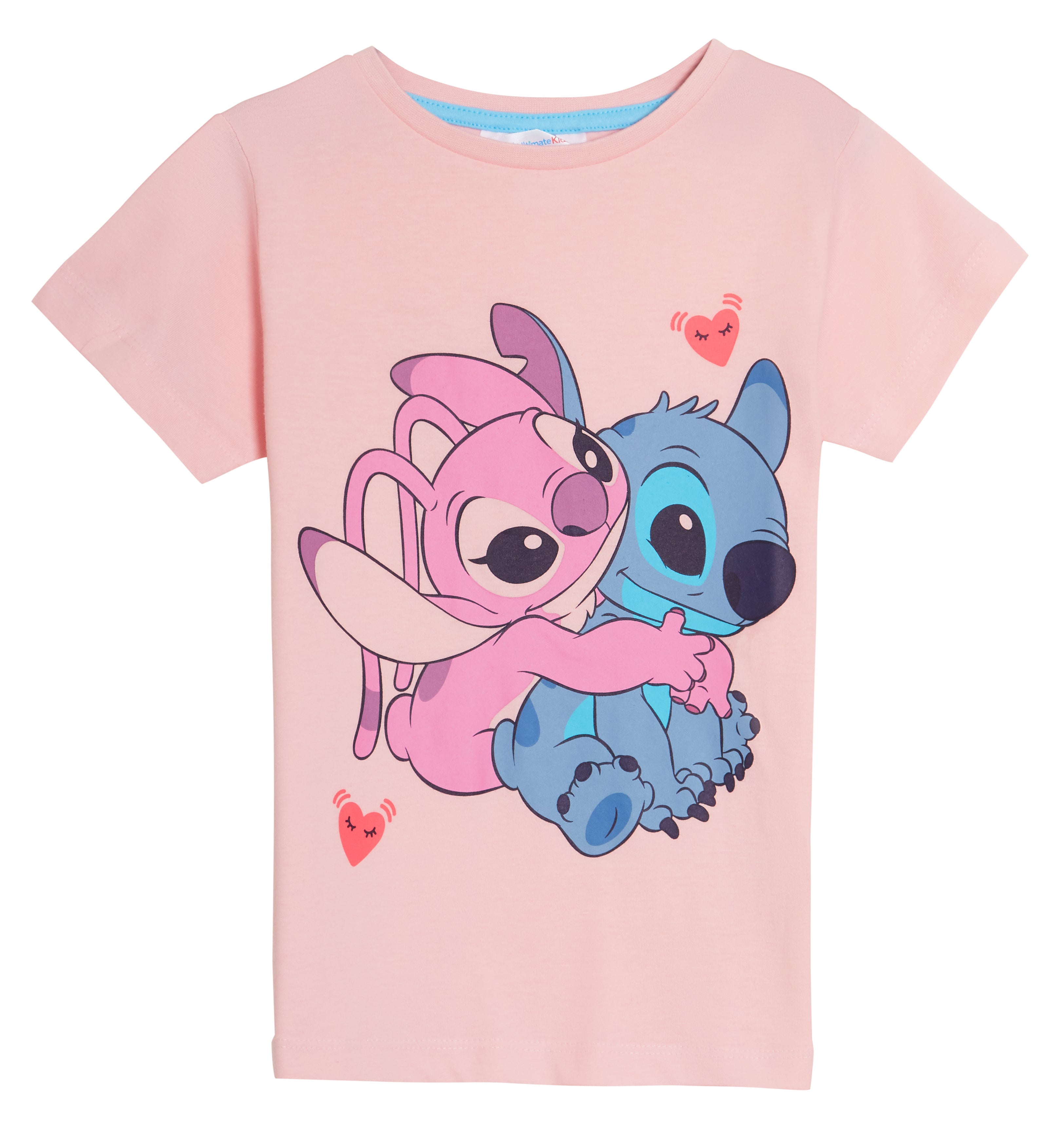 Girls 3 Pack Lilo & Stitch T-Shirts Disney Angel Summer Tops Short Sleeve Tees
