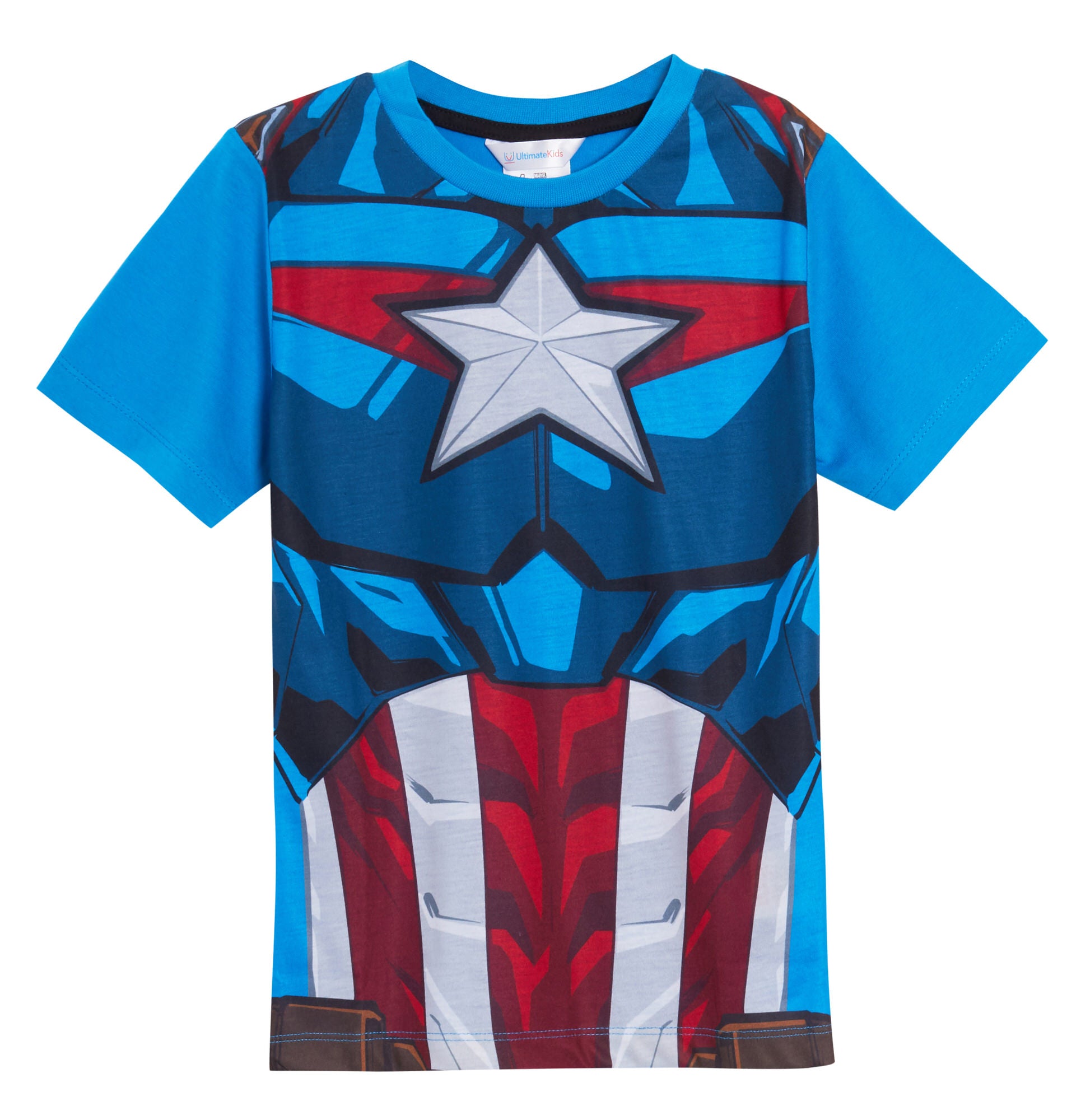 Boys 3 Pack Avengers T-Shirts Kids Captain America Hulk Iron man Dress Up Tops