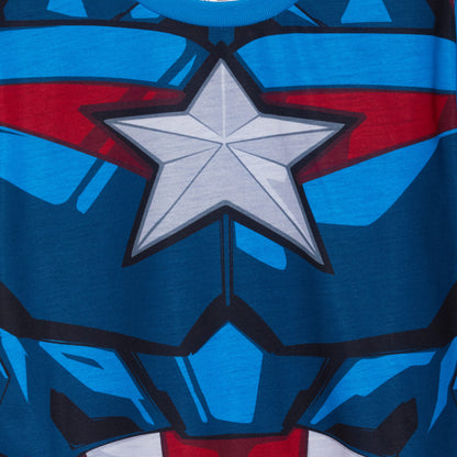 Boys 3 Pack Avengers T-Shirts Kids Captain America Hulk Iron man Dress Up Tops