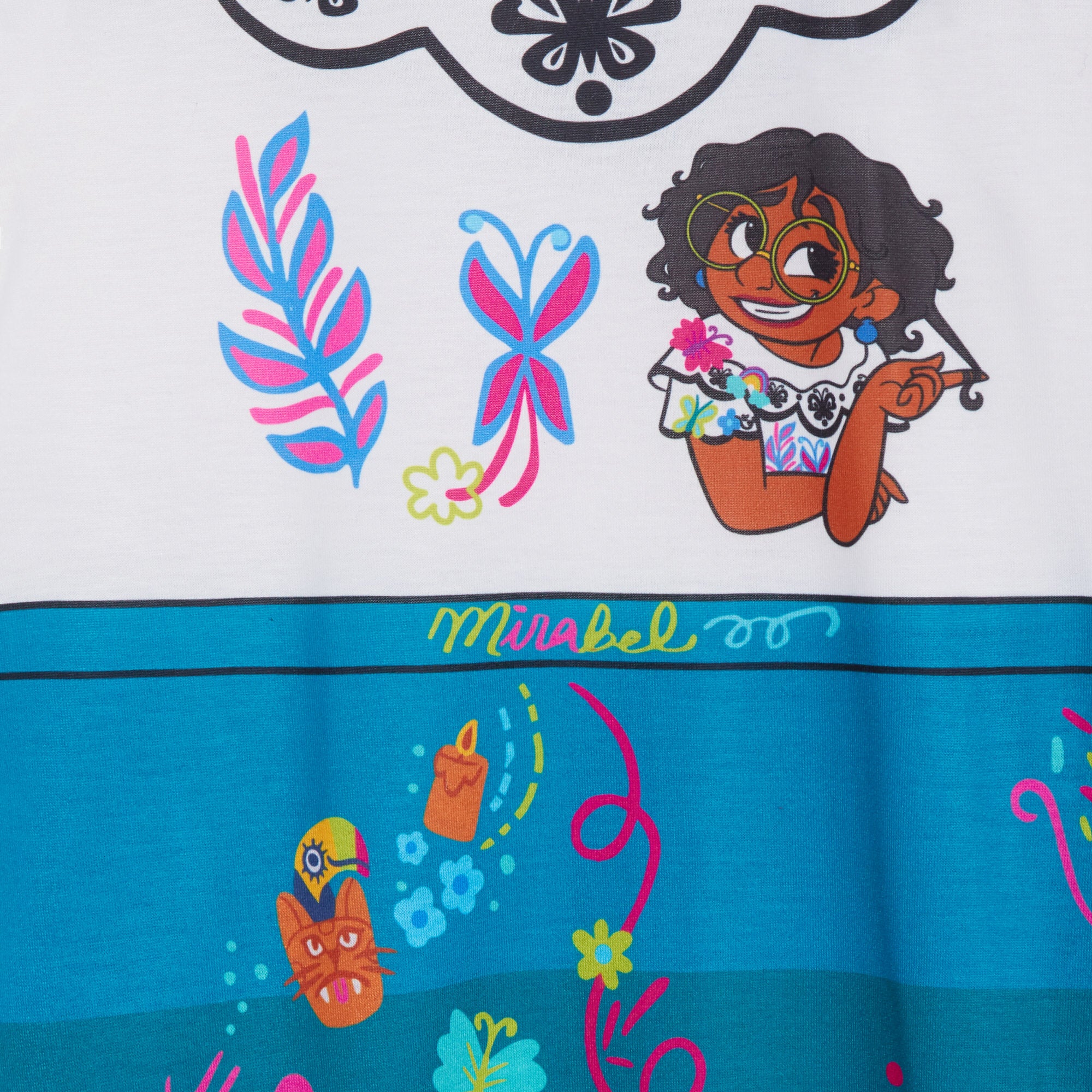 Girls Encanto Nightdress Disney Mirabel Dress Up Nightie Printed Back + Front