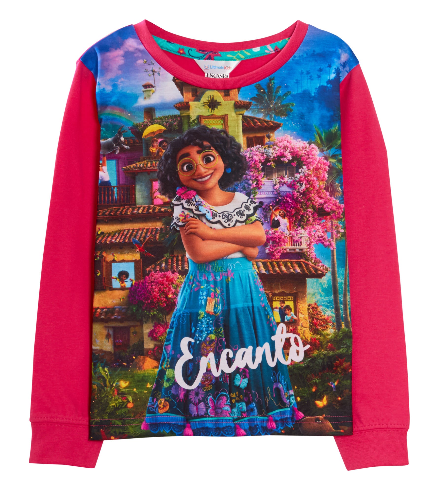 Girls Disney Encanto Pyjamas For Kids Full Length Mirabel Pjs Madrigal Nightwear
