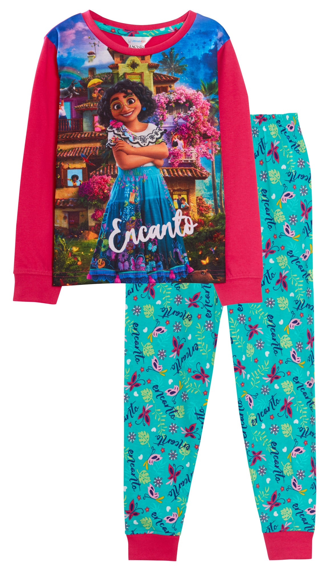 Girls Disney Encanto Pyjamas For Kids Full Length Mirabel Pjs Madrigal Nightwear