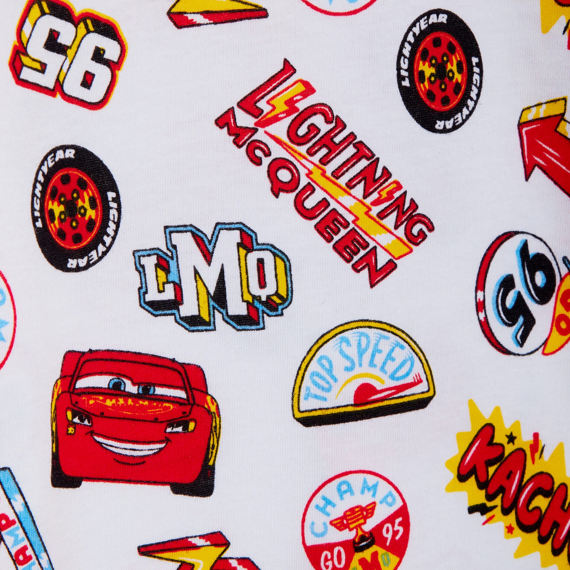 Boys 3 Pack Disney Cars T-Shirts Lightning McQueen Dress Up Top Short Summer Tee