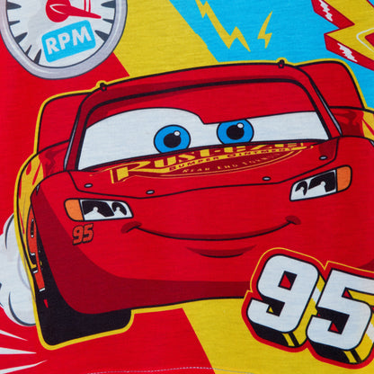 Boys 3 Pack Disney Cars T-Shirts Lightning McQueen Dress Up Top Short Summer Tee