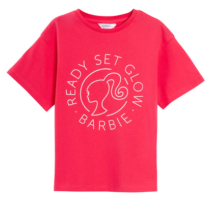 Girls 3 Pack Barbie T-Shirts Kids Cotton Tees Multipack Official Dress Up Tops