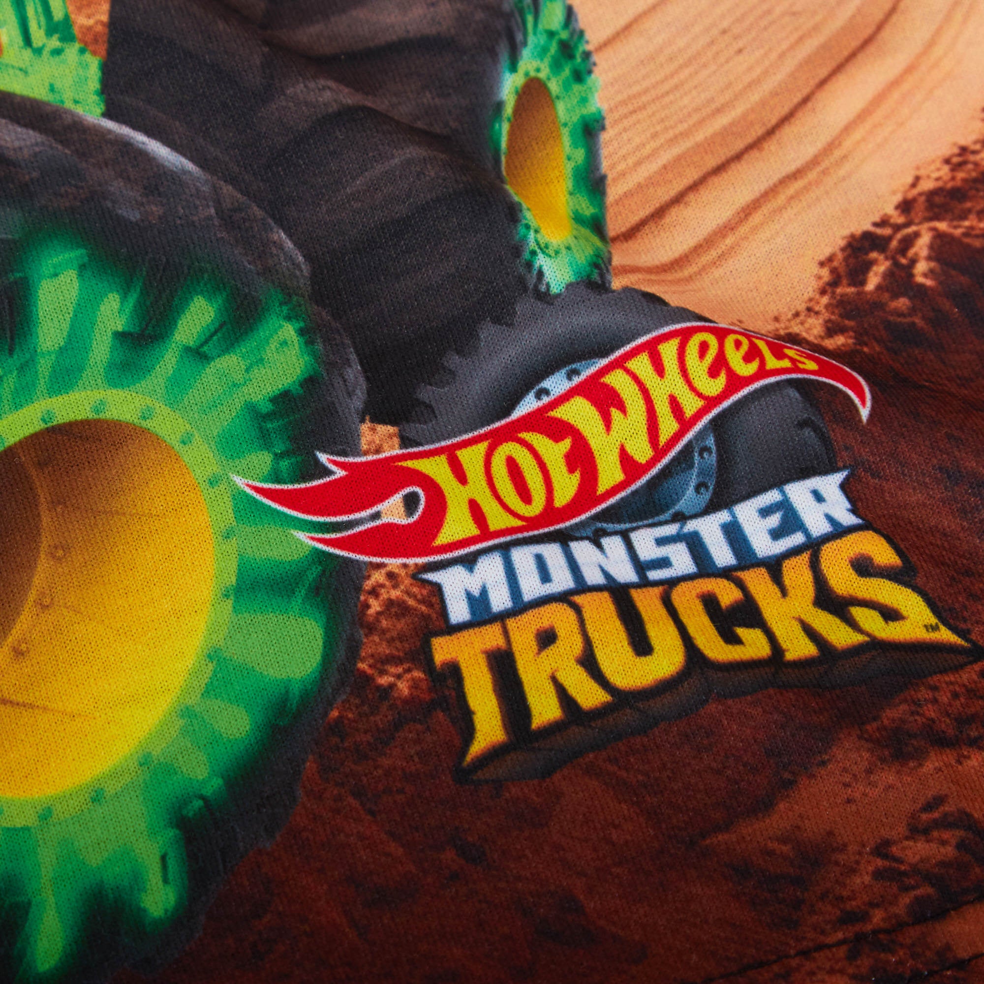 Boys Hot Wheels Monster Trucks Pyjamas Kids Racing Car Pjs T-Shirt Loungepants