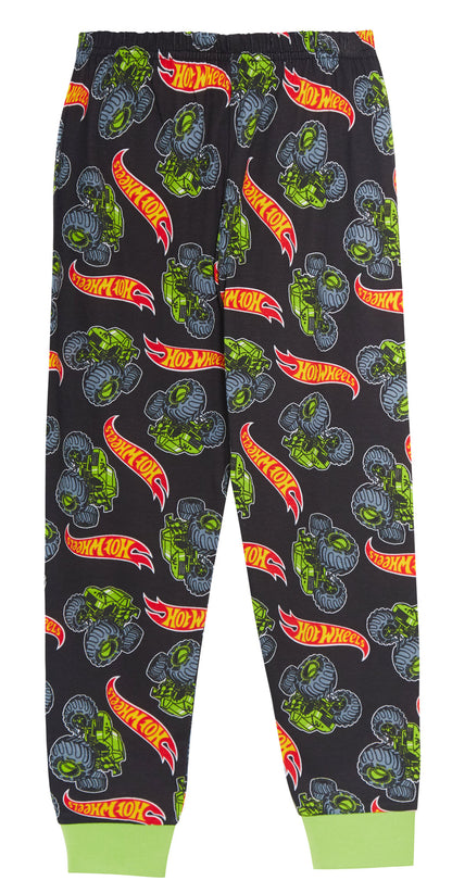 Boys Hot Wheels Monster Trucks Pyjamas Kids Racing Car Pjs T-Shirt Loungepants