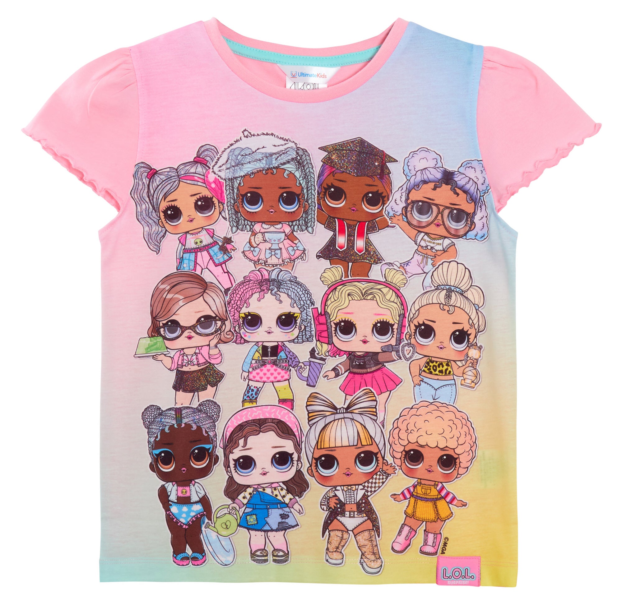 Girls 3 Pack L.O.L Surprise ! Dolls T-Shirts Kids LOL Dolls Dress Up Tops Tees