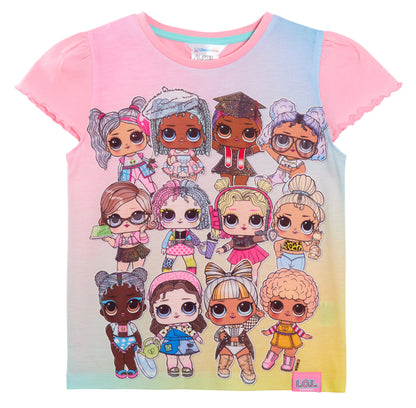 Girls 3 Pack L.O.L Surprise ! Dolls T-Shirts Kids LOL Dolls Dress Up Tops Tees