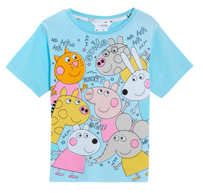 Girls 3 Pack Peppa Pig T-Shirts Kids Peppa Dress Up Tops Girls Summer Tees Gift