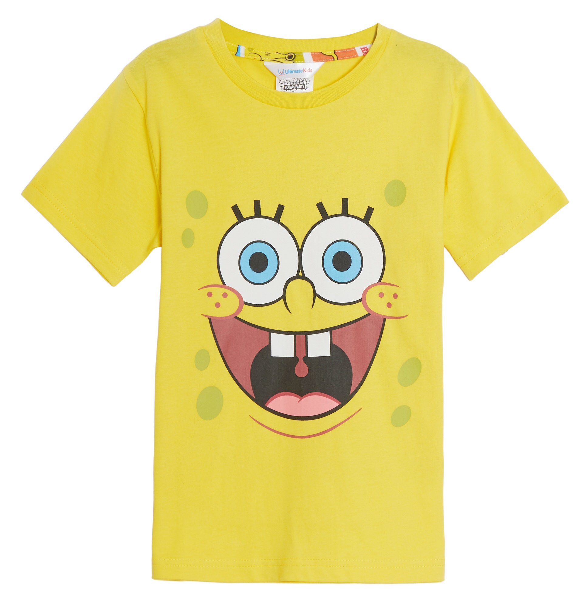 Kids 3 Pack SpongeBob SquarePants T-Shirts Boys Girls Dress Up Tops Summer Tees