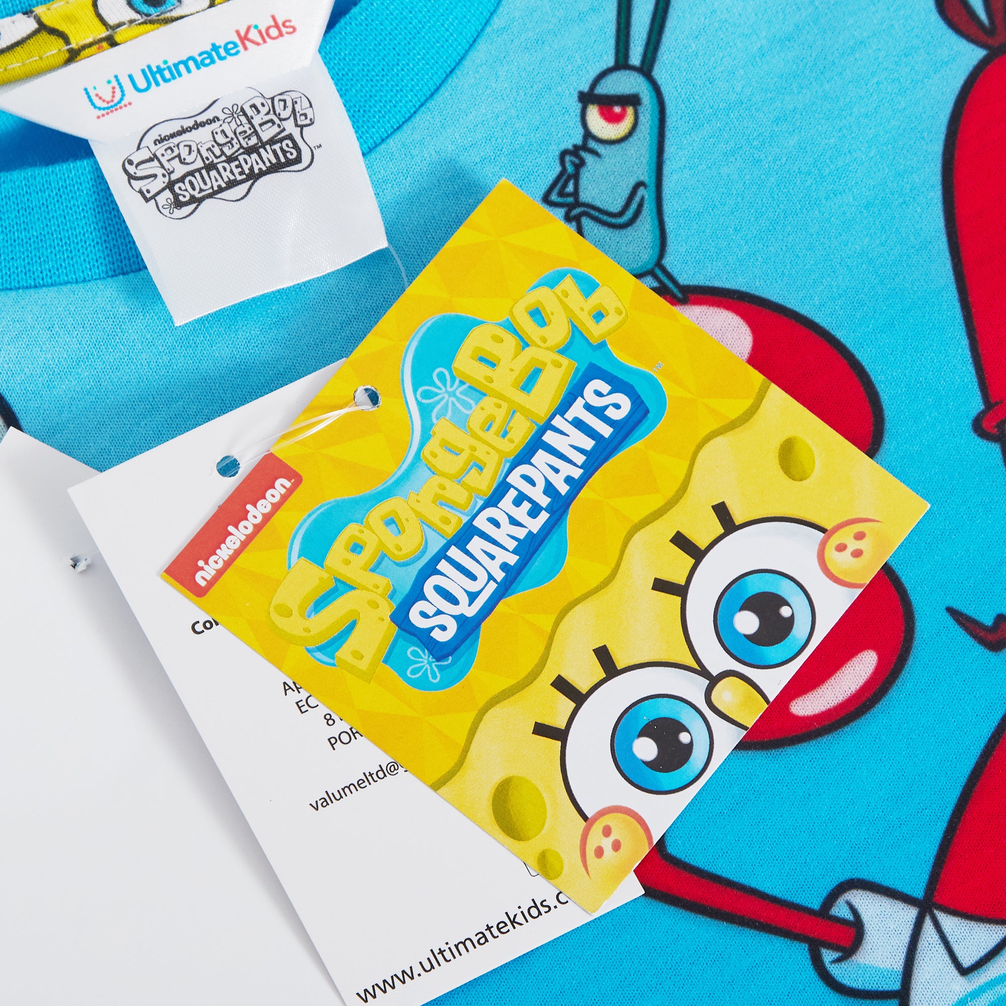 Kids 3 Pack SpongeBob SquarePants T-Shirts Boys Girls Dress Up Tops Summer Tees